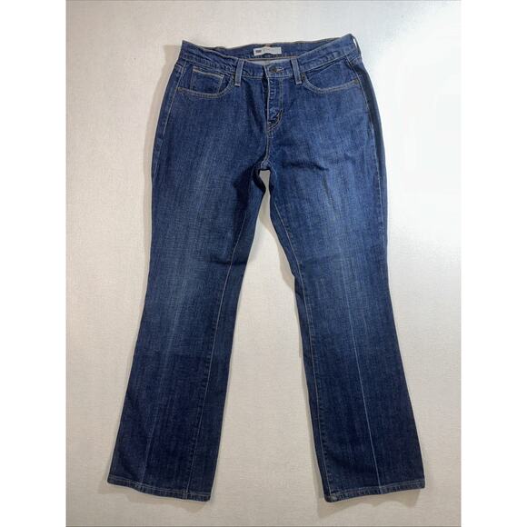 Levi's Denim - Levi's 515 Jeans Women's 8 Boot Cut Mid Rise Dark Wash Denim Stretch 31x29